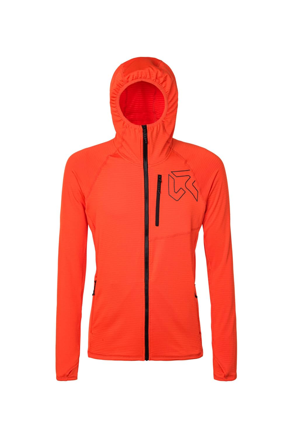 Rock Experience REMC02521-Z364 MEGA BIT HOODIE MAN FLEECE Sweatshirt Men's 0740 CHERRY TOMATO+0208 CAVIAR XL