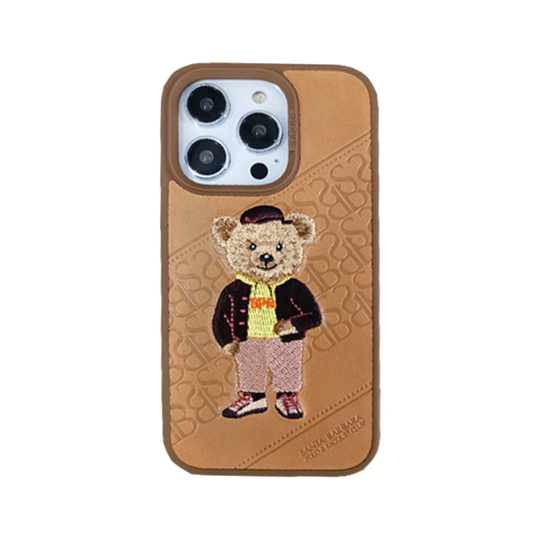 Santa Barbara Polo & Racquet Club iPhone 14 leather Crete Case in Brown