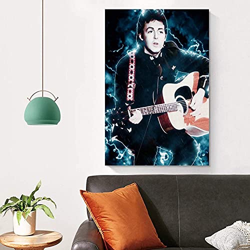 Luck7 Peintures sur Toile Paul McCartney et Photo pour la décoration de la Chambre Art MuralImpression Affiches Photos… - Les Beatles, Paul McCartney, John Lennon, RIngo Starr, George Harrison Luck7 Peintures sur Toile Paul McCartney et Photo pour la décoration de la Chambre Art MuralImpression Affiches Photos… – Image 4