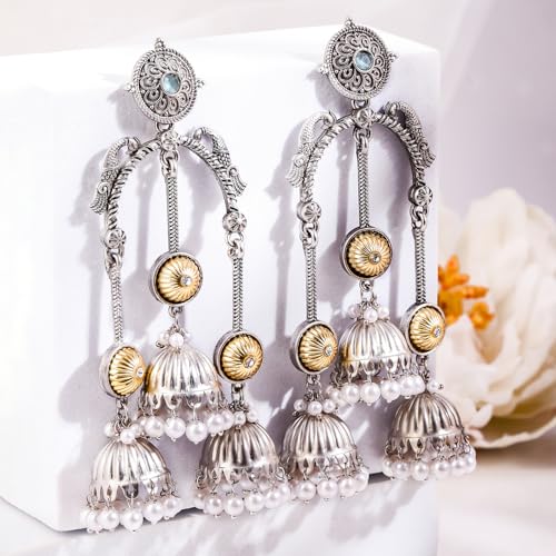 Image of Rubans Demifine Stainless Steel Hoop Earrings Daily Gift for Women & Girls