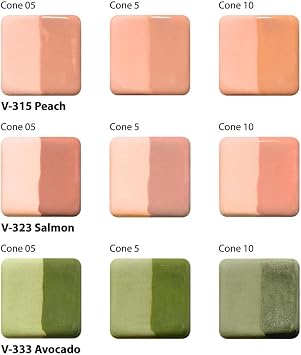 AMACO Velvet Underglazes, 2 oz. (59 mL) Jars, 12-Count Set No. 2 | Assorted Colors, Cone 05-10 (V) Intermixable Underglaze for Bisque and Wet/Unfired Clay