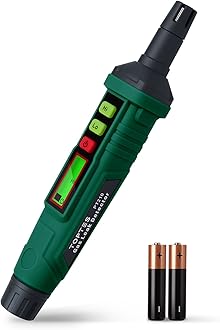 TopTes PT210 Gas Leak Detector, High Sensitivity Gas Detector with Audible & Visual Alarm, Battery Included, Track Gas Leak from Gas Hob, Oven, Gas Heater, Propane Tank for Home/ Flat/ RV