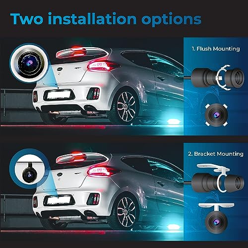 Audio Wheels Fish Eye Full HD Wide-Angle car Reverse View Rear Parking Camera Assist for only Car Android Stereo 5 51oVwaVyugL
