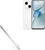 BoxWave Stylus Pen Compatible with Tecno Spark Go 1 - AccuPoint Active Stylus, Electronic Stylus with Ultra Fine Tip - Metallic Silver