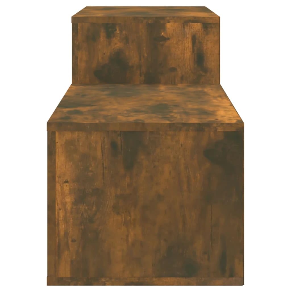 Szafka na buty, dąb wędzony, 150 x 35 x 45 cm, materiał drewnopochodny z miejscem do przechowywania, półką i szufladami, do korytarza, sypialni, garderoby, oszczędzająca miejsce półka na