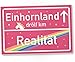 Unicorniverse Einhorn Kunststoff Schild - rosa Ortsschild Ortstafel Einhornland Deko Wanddeko Geschenk - Unicorn Party Türschild Mädels - Wohnung Geschenkidee Geburtstagsgeschenk Freundin