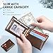 Zitahli Wallet for Men Slim 11 Credit Card Holder RFID Blocking Small Men's Wallet Bifold Minimalist Front Pocket With Mens Gifts Box