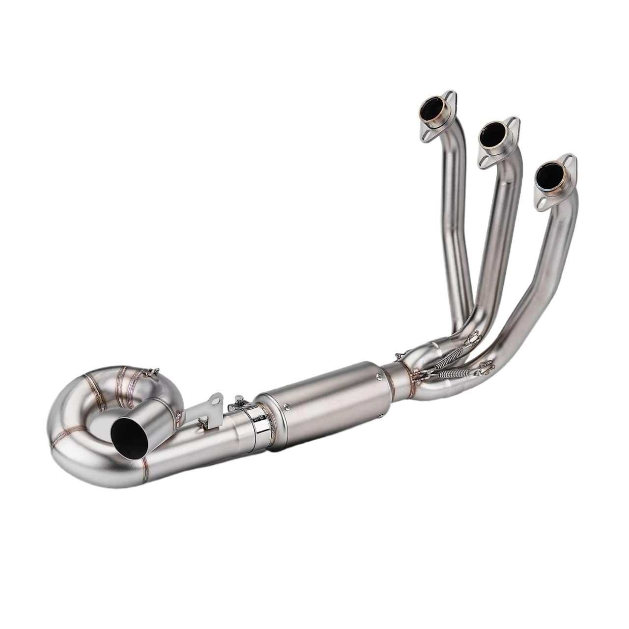Tubo Escape Motocicleta Para CFMOTO 675SR 675NK 675S Tubo De Escape Acero Inoxidable Conectar 51mm Silenciador Delantero Motocicleta Escape Moto