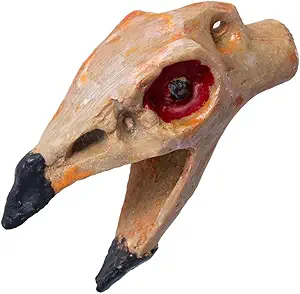 Aztec Death Whistle Human Sounding Screams 125+ Decibels Loud Real Screaming The Pica Hudsonia Skull Shape Whistle Loudest Authentic Human Authentic Human Sounding Screams(Yellow)