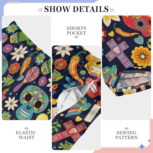 ZZXXB Skull Cacti Chilli Boys Long Pants Soft Trousers Elastic Waist Kids Lounge Bottoms with Pockets S-XL4