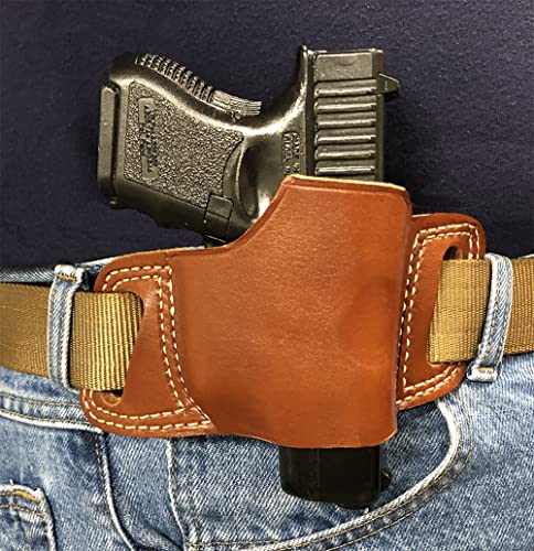 Bluestone Safety Leather OWB Belt Slide Holster - Wet