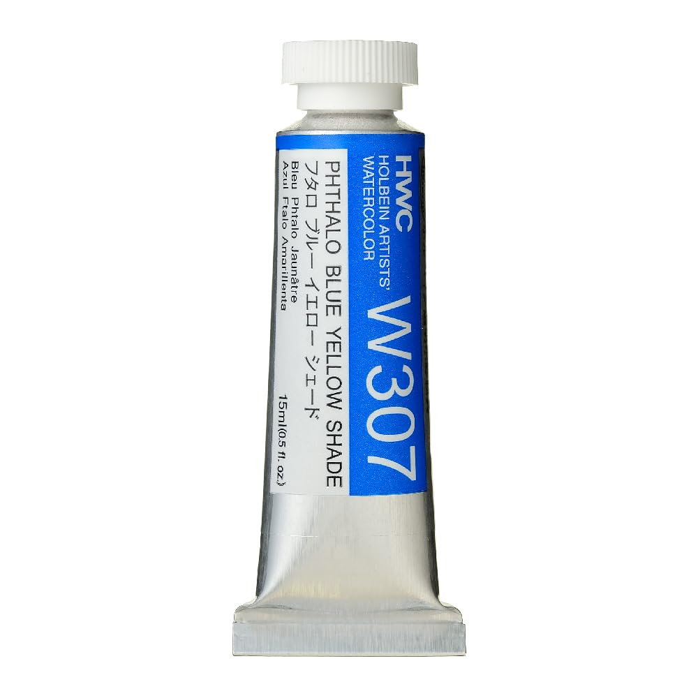 Holbein Artists Watercolour Phthalo Blue Yellow Shade 15ml