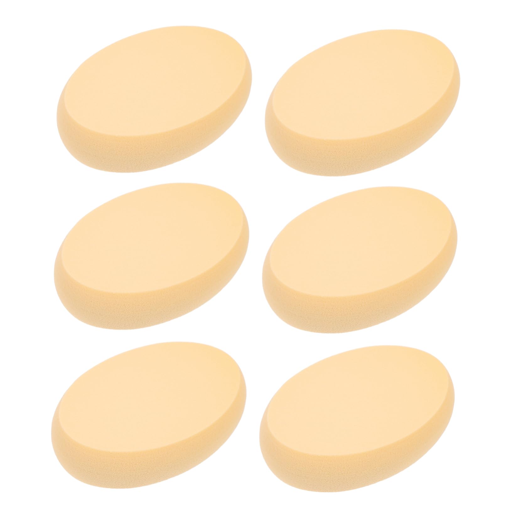 Healeved 18piezas Esponjas De Maquillaje Ovaladas Esponjas De Fondo Duales Para Aplicación Para Maquillaje Facial y Compacto Material Hidrofílico Ahorra Producto Textura Natural