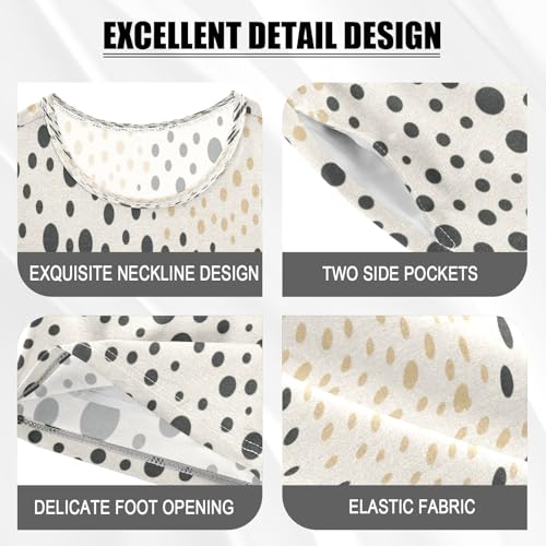 Dots Color Kids Pjs Set Boys Girls Summer Short-Sleeve Sleepwear Pajamas 2PCS4