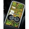 NewL Gloss Forged Carbon Fiber Gold Center Console Wrap Film Interior Compatible with Tesla 2021-2024 Model Y & 2021-2023 Model 3 Tesla Accessories (Gold)