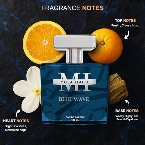 Image of Blue Wave Perfume for Men & Women 100ml | Long Lasting Eau De Parfum | Luxury Fragrance with Fresh Citrus & Woody