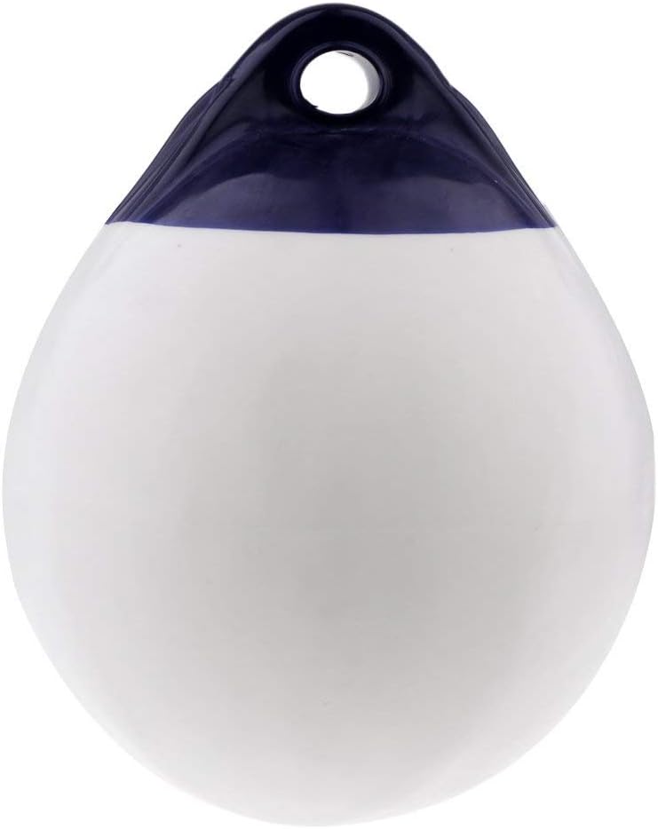 SGerste Inflatable Boat Fender Heavy Duty Marine Buffer Boat Buoy Round Marker Buoy White