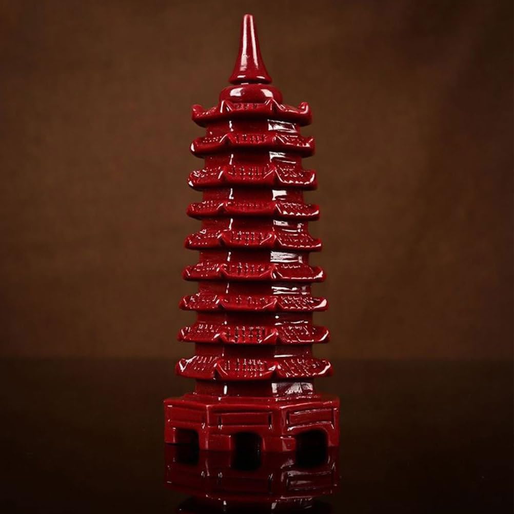 9-poziomowy posąg pagody Wenchang Tower z czerwonego cynobru