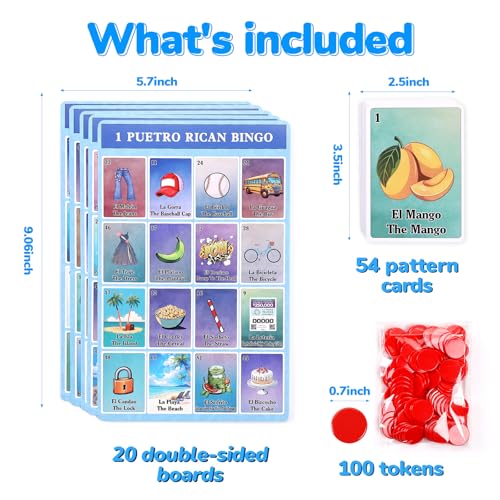 Puerto Rico Bingo Boricua juego de mesa educativo miniatura 2