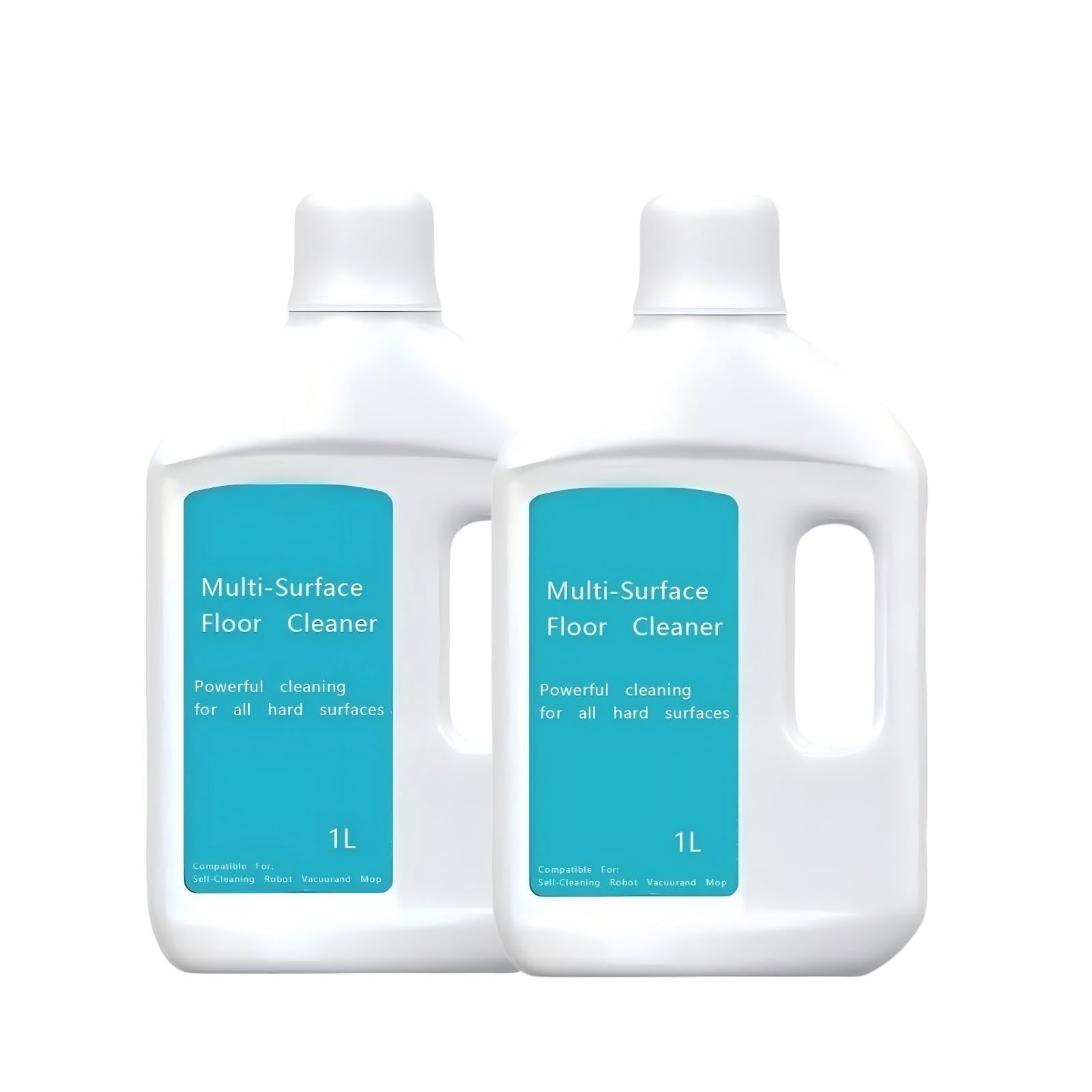 Líquido for Limpieza de Suelos, Botella de 1 litro, Compatible con Dreame, solución limpiadora de Pisos de Repuesto for Robot Aspirador W10 W10pro Z10pro L10pro D9MAX Recambio de barredora(2pcs 1L)