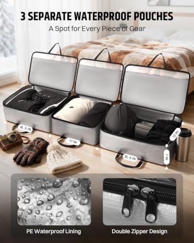 AUROTIER Padded Snowboard Bag with Wheels