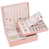 SYCARON 2023 Upgraded Jewelry Box Organizer for Women Girls, Jewelry Storage Case Travel Jewelry Cas