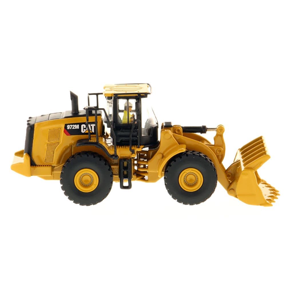 Diecast Masters 85949 - Caterpillar ładowarka rowerowa 972M, wierny w szczegółach pojazd budowlany H0 CAT w metalowym pudełku, skala 1:87, ok. 10,3 x 3,7 x 4,2 cm
