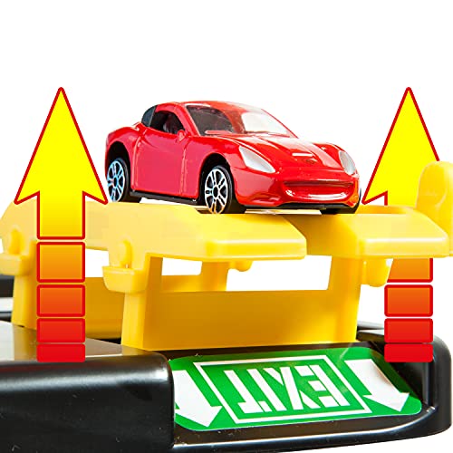 M MOLTO 5474 Molto Parking Elektronischer Parkplatz für Kinder, 5 Etagen, Bunt, 5 Plantas