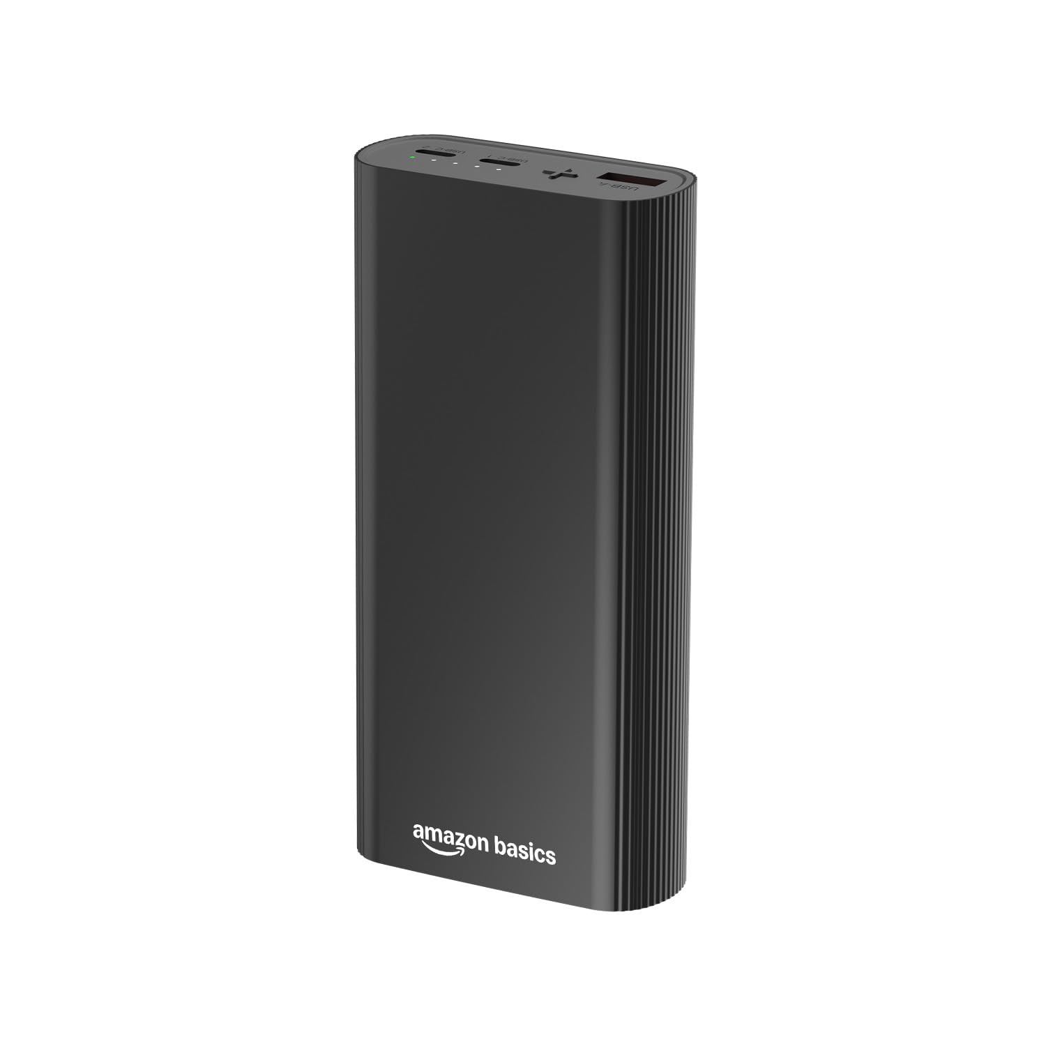 Amazon Basics 20000 mAh Power Bank, 35W Fast Charging PD3.0, Output (2 Type C & 1 USB), for iPhone, Android, Tablets & Other Devices, Slim Metal Body, Flight Friendly, Type C Cable (Black) discount deal