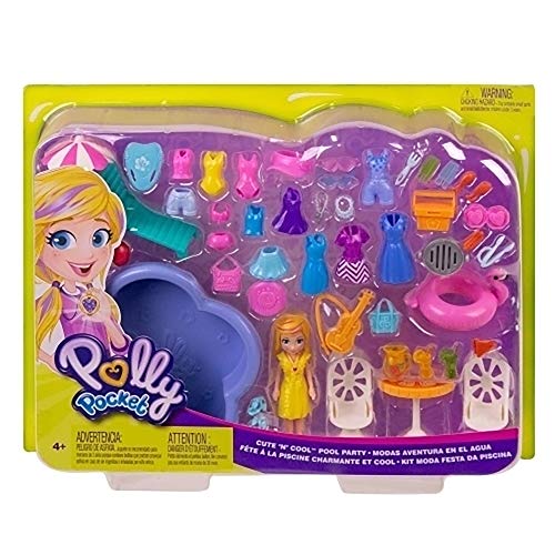 Festa Na Piscina, Polly Pocket, Mattel, Multicolorido Mattel Multicolorido