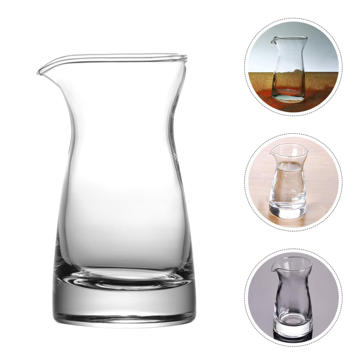 ABOOFAN Milchkännchen zur Frischebewahrung 80 Ml 6 Stück aus Glas mit Elegantem Design für Zuhause und Gastronomiebereich