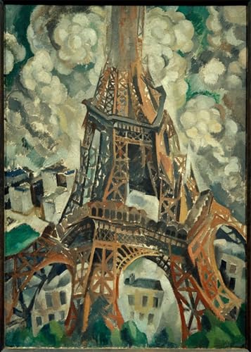 Toile Murale Abstraite Delaunay 60x90cm pour Rénover un Salon Nu