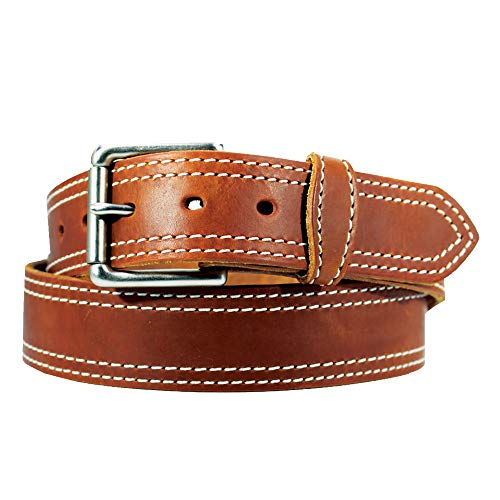 Men's Harness Leather Work Belt - 1 1/2