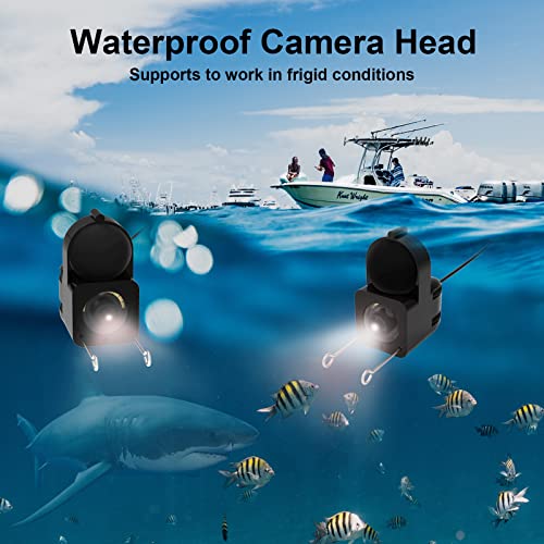 Baiwoyer Underwater Fishing Finder, Portable Fish Finder Camera With 5 Inch Ips Monitor Hd 1000 Lm Infrared Waterproof Camera With 20M Cable Fit For Ice Fishing, Sea Boat, Kayak, Lake Fishing #TOP2