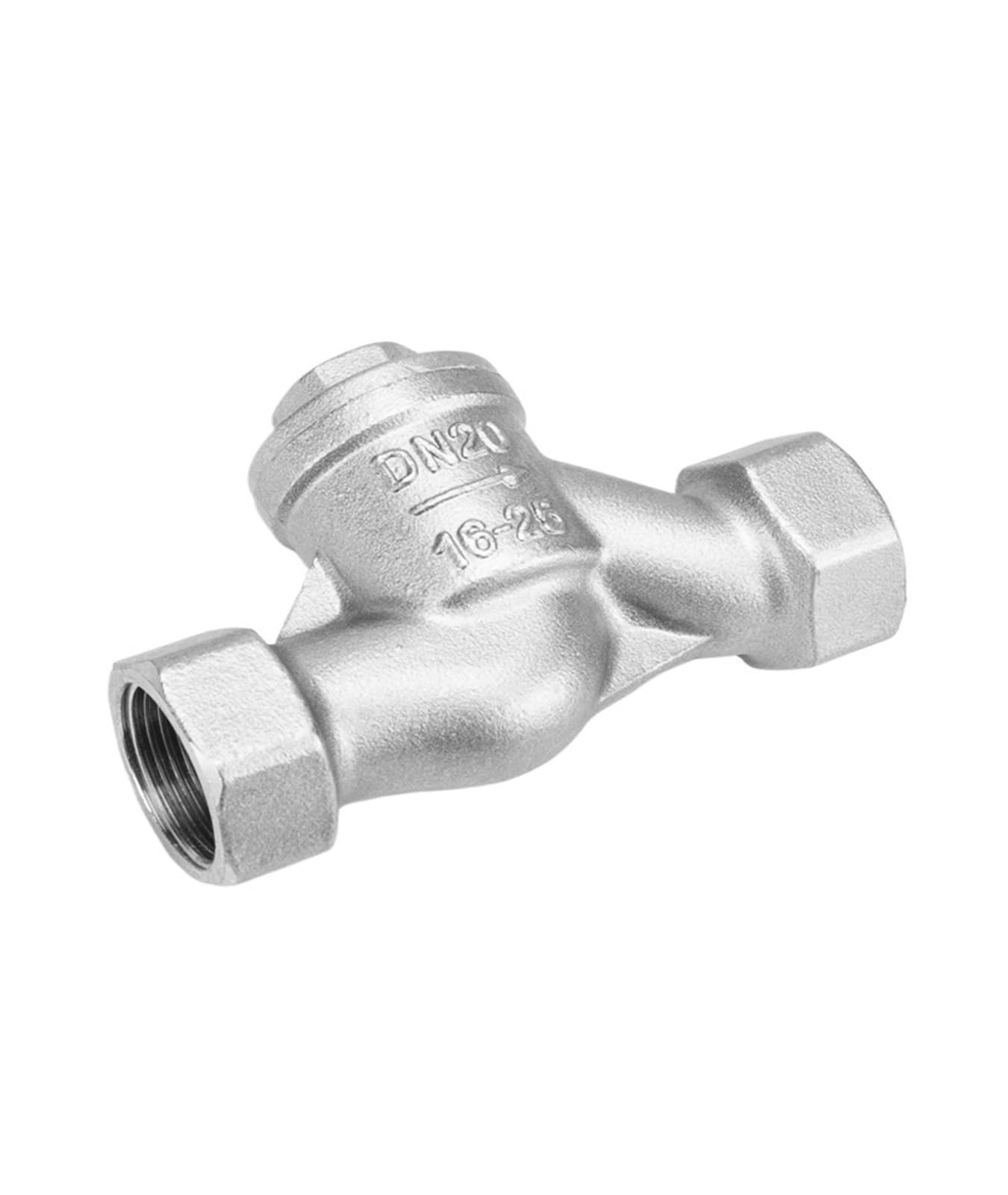 Válvula de retención de acero inoxidable 304 H11W-16P bomba de agua roscada tipo S Horizontal de elevación 1 ud.(1/2inch)