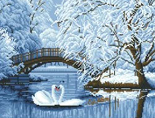 Peinture au diamant 5D cygne 30x40 cm avec strass cristal pour broderie