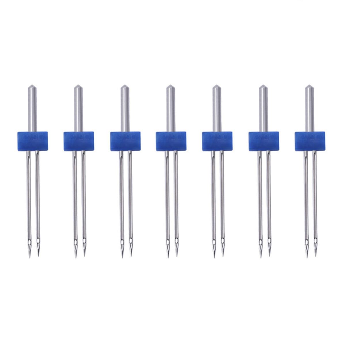 YARNOW 100 Stück Multifunktionale Zwillingsnadel aus Metall für Haushaltsnähmaschinen mit Gleichzeitiger Stichfunktion und Tragbarem Spitzen Bausatz Modell C01 005 00170