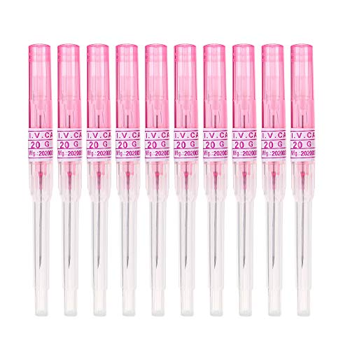 Piercings Needle,New Star Tattoo 10pcs 20G Gauge Steel Catheter Piercing Needles Supply