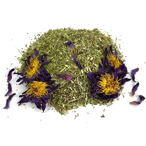 MQH Wholefoods™ Lotus Flowers Tea Herbal Pre Mix Mixed Blends Premium Quality! AVAILABLE IN 15+ BLENDS (Skullcap & Lotus Tea Mix, 10g)