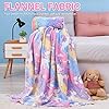 Cloele Glow in The Dark Throw Blanket for Girls - 50"x60" Unicorn Fleece Gift for Kids,Soft Cozy Mother’s Day Blanket Birthday Christmas Halloween Present,Luminous Plush Kids Blanket #5