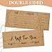 50 Sets Gift Certificates for Business, Blank Kraft Gift Cards with Envelopes, Gift Certificates for Salon Restaurants Spa Marriage Birthday Christmas Client Vouchers - Retro Style