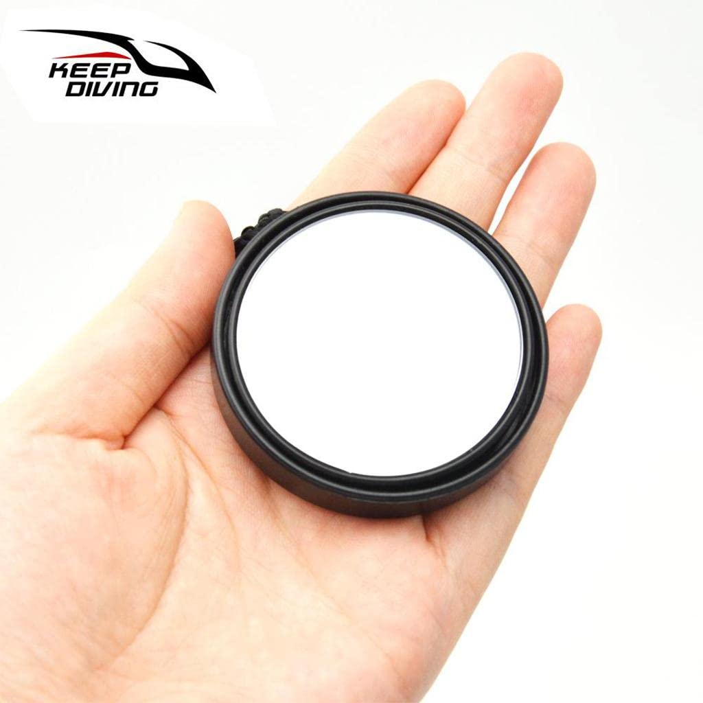 Jili Online Portable Diving Rearview Mirror Diver Observe Mirrors Equip - Black, 5.9cm