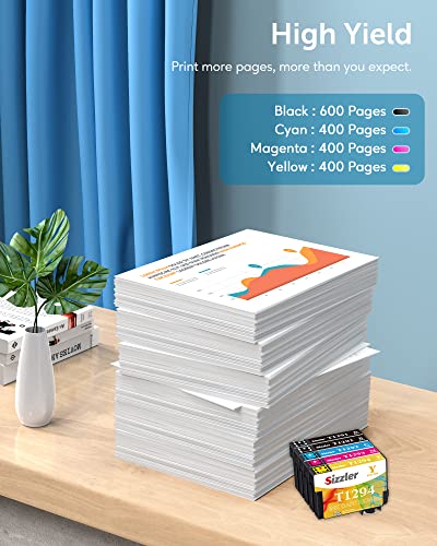 Sizzler Vervanging voor Epson 16XL inktcartridges Compatibel voor Epson Workforce WF-2750 WF-2630 WF-2760 WF-2010 WF-2510 WF-2520 WF-2660 WF-2540 WF-2650 WF-2530 ( 2 Cyaan, 2 Magenta, 2 Geel) - Image 4