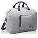 16" Foldable Duffle Bag 20L for Travel Gym Sports Packable Lightweight Luggage Duffel Water-resistant By WANDF (Light Grey 16", 16 inches (20 Liter))