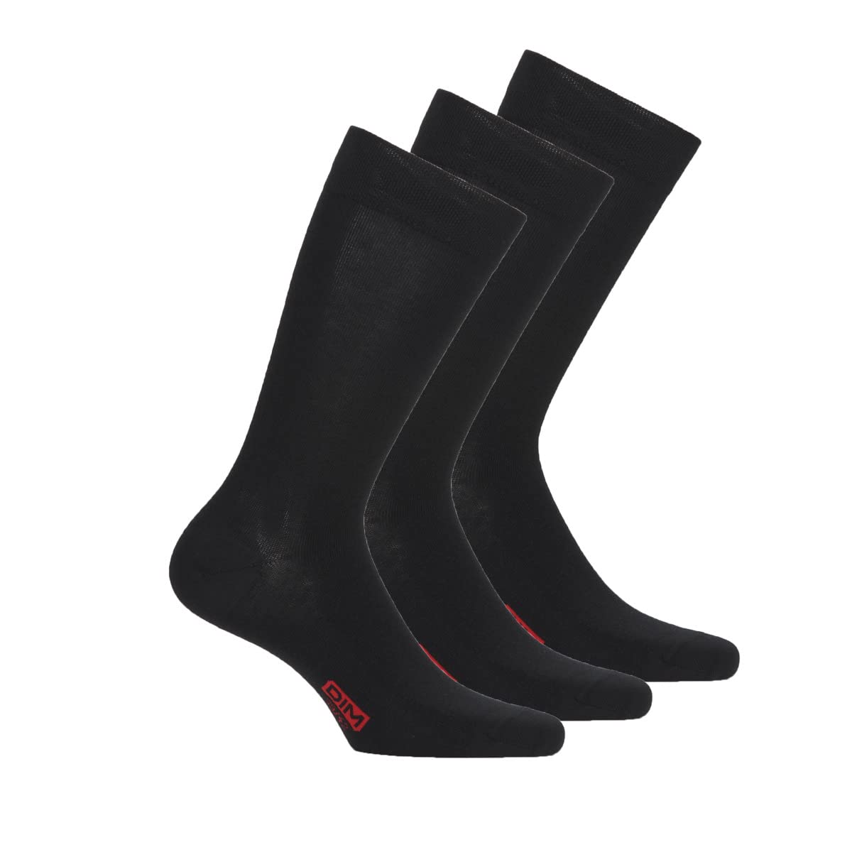 Dim Pack Of 3 Pairs Cotton Socks Men's Black Size 43