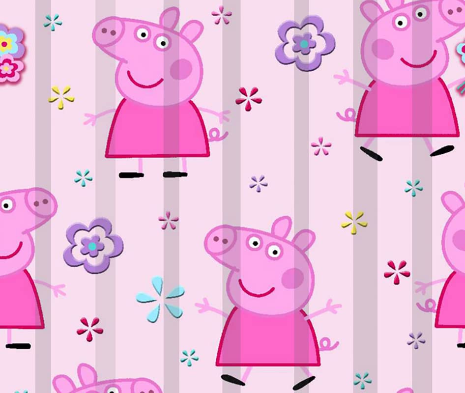 Image of Peppa Pigz Pink 3D Counting ABC Counting Printed Kids Curtains for Kids Room, Nursery, Bedroom Playroom (2 Panels, 4x7 Feet) Cute Curtain for Kids Room, Set of 2, Door Curtain