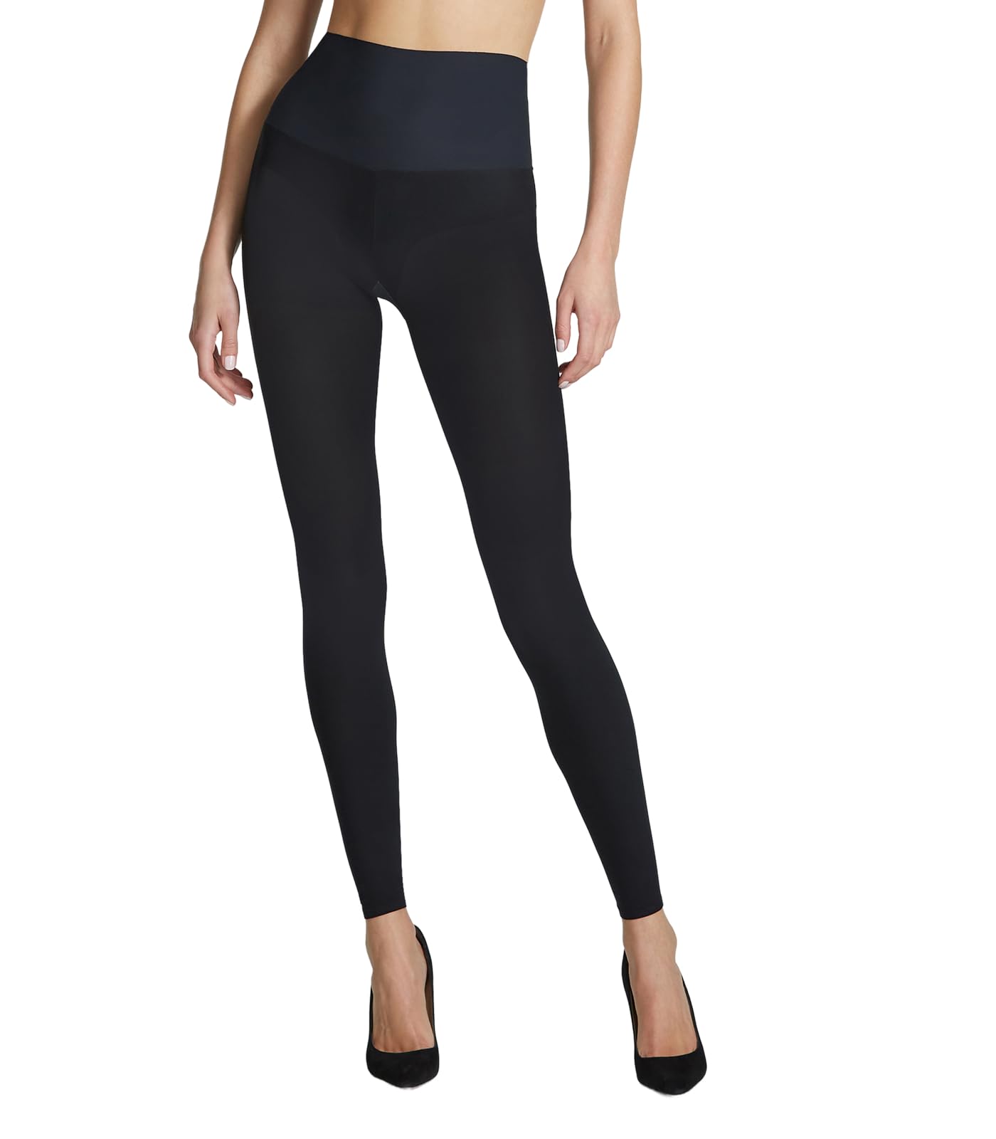 commando Women's Ultimate Opaque Footless Tights, Black, M