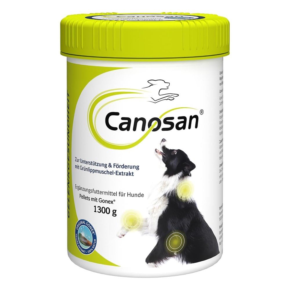 CANOSAN Pellets 1300 g Grünlippmuschel für Gelenkgesundheit bei Hunden