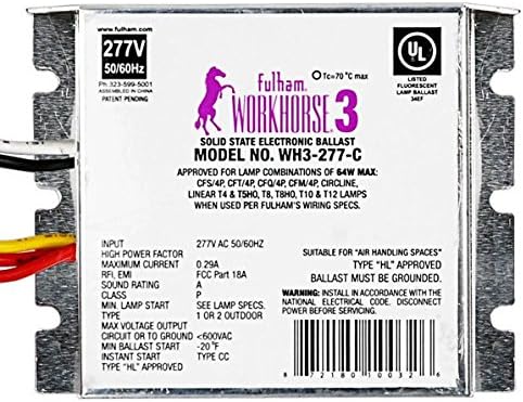 WH3-277-C Fulham WorkHorse Ballast