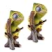 Chameleon Solar Garden Decorations Figurine | Outdoor LED Decor Figure | Light Up Decorative Statue Accents for Yard, Patio, Lawn, Balcony, or Deck | Great Housewarming Gift Idea (Green, 2 Pack)